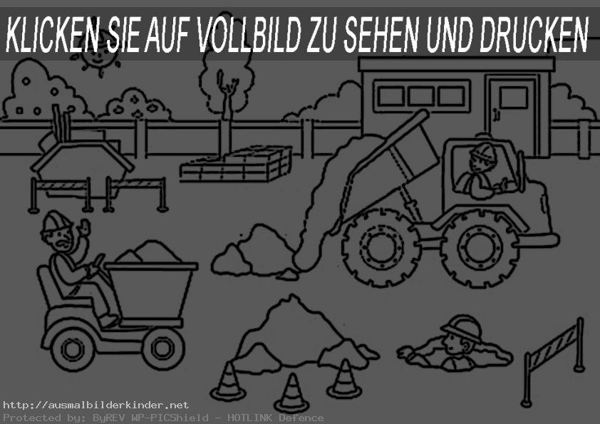ausmalbilder kinder  traktor-11