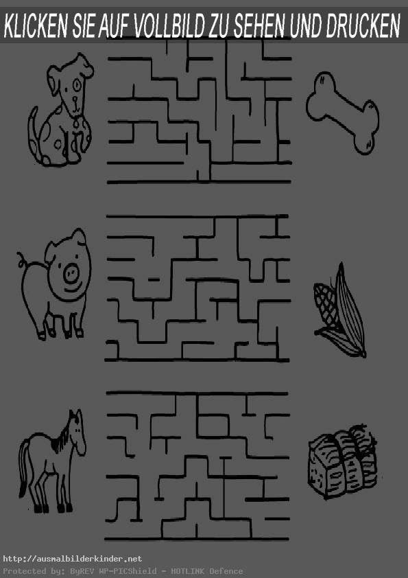ausmalbilder kinder  labyrinthe-6