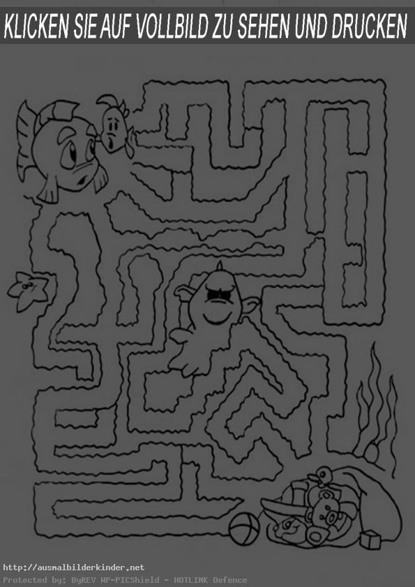 ausmalbilder kinder  labyrinthe-9