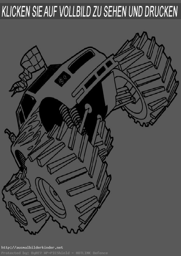  ausmalbilder kinder  monster truck -7